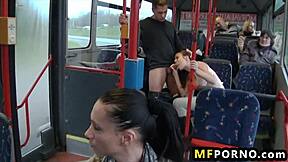 On a public bus Bonnie Shaiww gets fucked as a young amateur