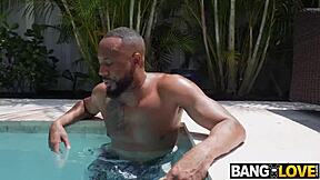 Stepdaughter's Poolside Fun with Jovan Jordan, Madison Wilde, oops!