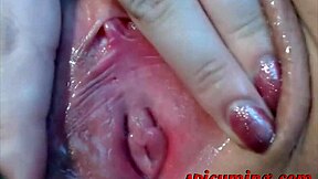 Teen brunette shows us her perfect little 18+ pussy