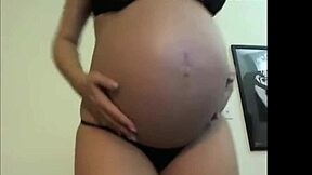 Does This Sexy Pregnant Teen Swallow And Tease You?