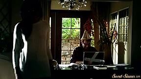 glamorous babe gets her pussy drilled and covered in jizz.