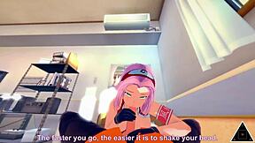 Sakura and Naruto have uncensored sex in anime. Creampie and blowjob action!