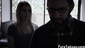 Pussyfucked 18Yo Babe Blows Stepdad's Balls!