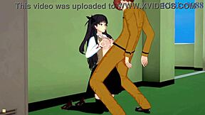 i cant believe saber rin tohsaka and shirou emiya have such intense sex in fate stay night hentai