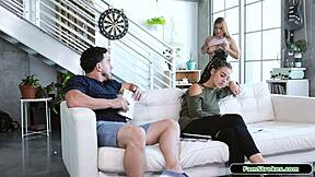 Petite Stepsis Sucking Stepbro's Big Cock!