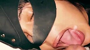 Dulce enjoys the cock and swallows cum on her pretty face, amazing audio
