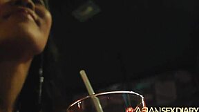 skinny asian riding cock aggressively 😈