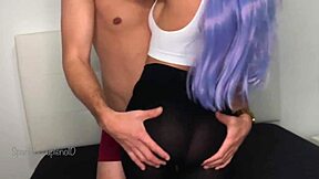 I fucked that hot purple-haired slut so hard!