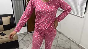 i can't resist stepdad's lap while dancing amateur style