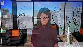 my new family in anime game with big tits