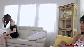 Hot Ebony Teen Aryana Amatista Fucked Hard by Stepbro, Damn!