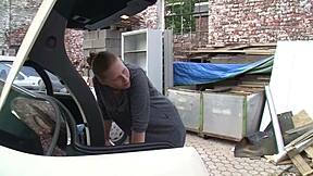 german teen gets fucked by stranger outdoors