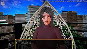 my new family in anime game with big tits