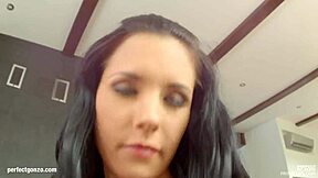 primecups natural big tit beauty kyra hot uses dildo between tits