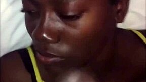 backshot pounding my ebony ass, then cumshot on my face – what a slutty caribbean babe