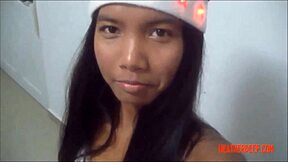 hd christmas video featuring thai teen heather deep in a performance.