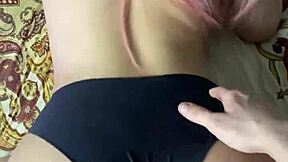 Girlfriend Rides Monster Cock in Doggy and Cowgirl, Cum on Ass!