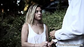 Young Blonde Babe Pussyfucks Guy After Shower - Can You Handle Her?