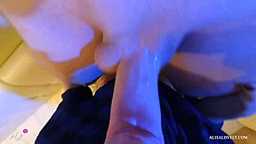 In This Pov Scene Babe Deepthroats Monster Cock Before Facefuck And Cum