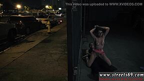 Guys make passes at glasses-wearing chicks in bondage!