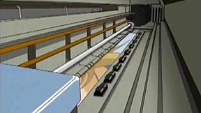 In this anime, the petite teen licks pussy and gives oral