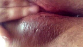 horny teen opens her tight slit outdoors