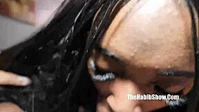 sexy teen 18+ candy rain loves slobbering on king kreme's bbc 😍