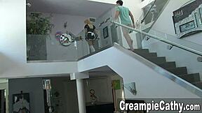 Can Young Guy Handle Creampie with Naughty Maid Milf?