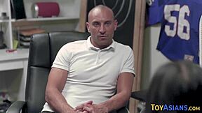 Pounded Little Asian Teen Sucks Fat Cock.