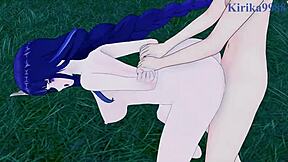 raiden shogun says, faruzan, join aether for intense sex