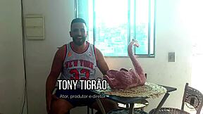 Blonde Teen With Tattoo And Long Hair Enjoys Group Anal Threesome