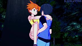 Misty, Kasumi, and May get wild in Pokémon hentai
