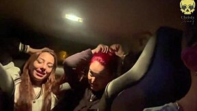 My friend and i played with my boss in his car