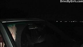 fucking through car window in wild public gang bang