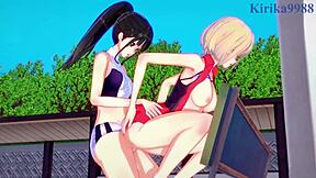 Chisato Nishikigi and Takina Inoue in Intense Futanari Sex - Lycoris Recoil Hentai