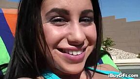 Busty Teen Slut Sucks Hard Dick And Cums