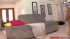 Skinny brunette latina with perfect tits does a steamy carwash! 🔥