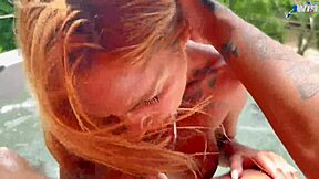 Fodendo Na Jacuzzi! Romulo Pontess Goes Wild with Brazilian Babe in Outdoor Bath Action!