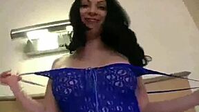 teen jerks off in pov handjob scene with big tits fetish