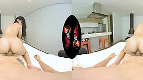 Tight pussy pounding for tiny latina teen in VR!