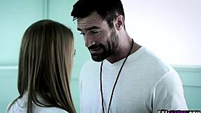 horny professor charles dera secretly fucks beautiful teen student jill kassidy in bathroom doggystyle with cumshot