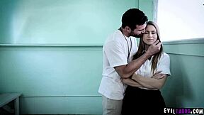 horny professor charles dera secretly fucks beautiful teen student jill kassidy in bathroom doggystyle with cumshot