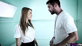 horny professor charles dera secretly fucks beautiful teen student jill kassidy in bathroom doggystyle with cumshot