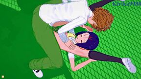 Lala Satilin Deviluke and Haruna Sairenji intense sex