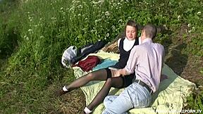 amateur teen hints at wild russian hardcore action