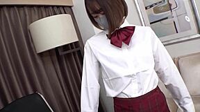 Short-haired beauty gives mind-blowing head and takes two cumshots!