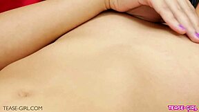 look at this super hot brunette teen pussy