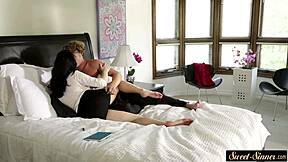 Small Tits Teen Babe Boldly Rides Stepbro's Hard Cock in Glamour Fantasy