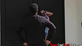 teen 18+ babe rides a massive black cock in high definition