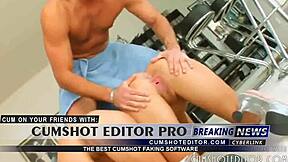 Two hot blonde sluts get stuffed with monster cocks in assfucking threesome